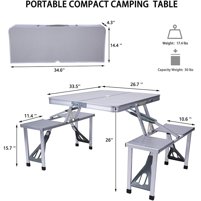 Portable Compact Camping Table