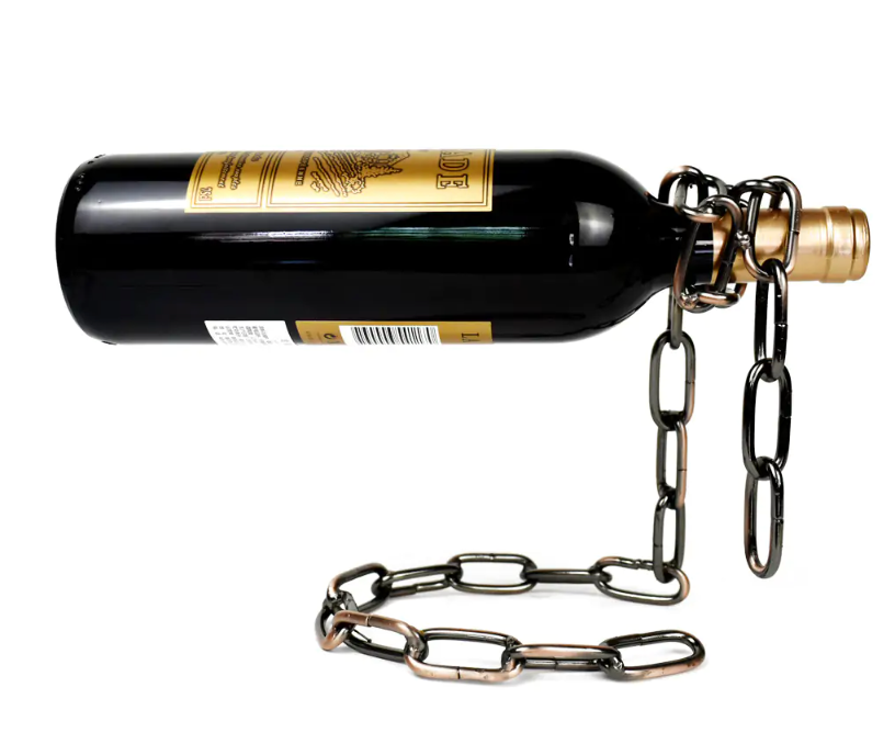 Chain Floating Wine Bottle Holder