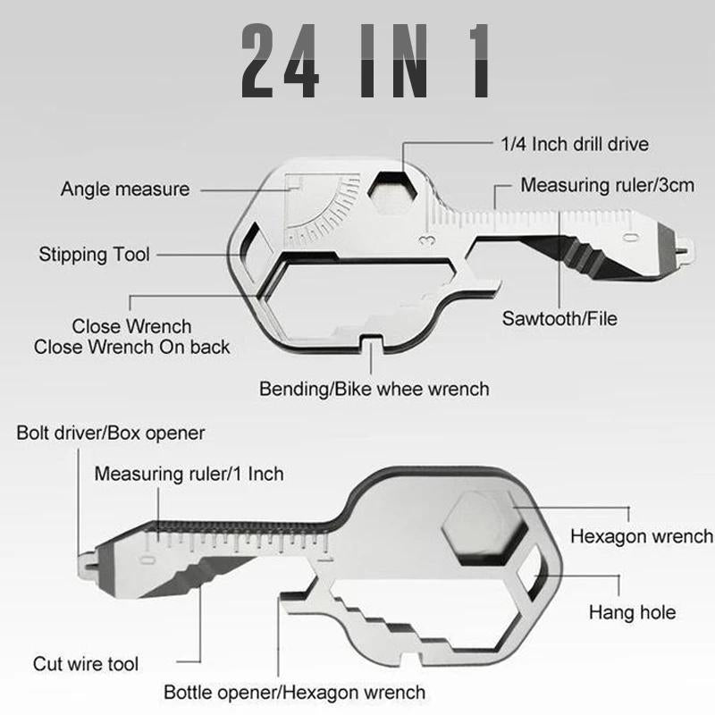 24 In 1 Key Shaped Tool